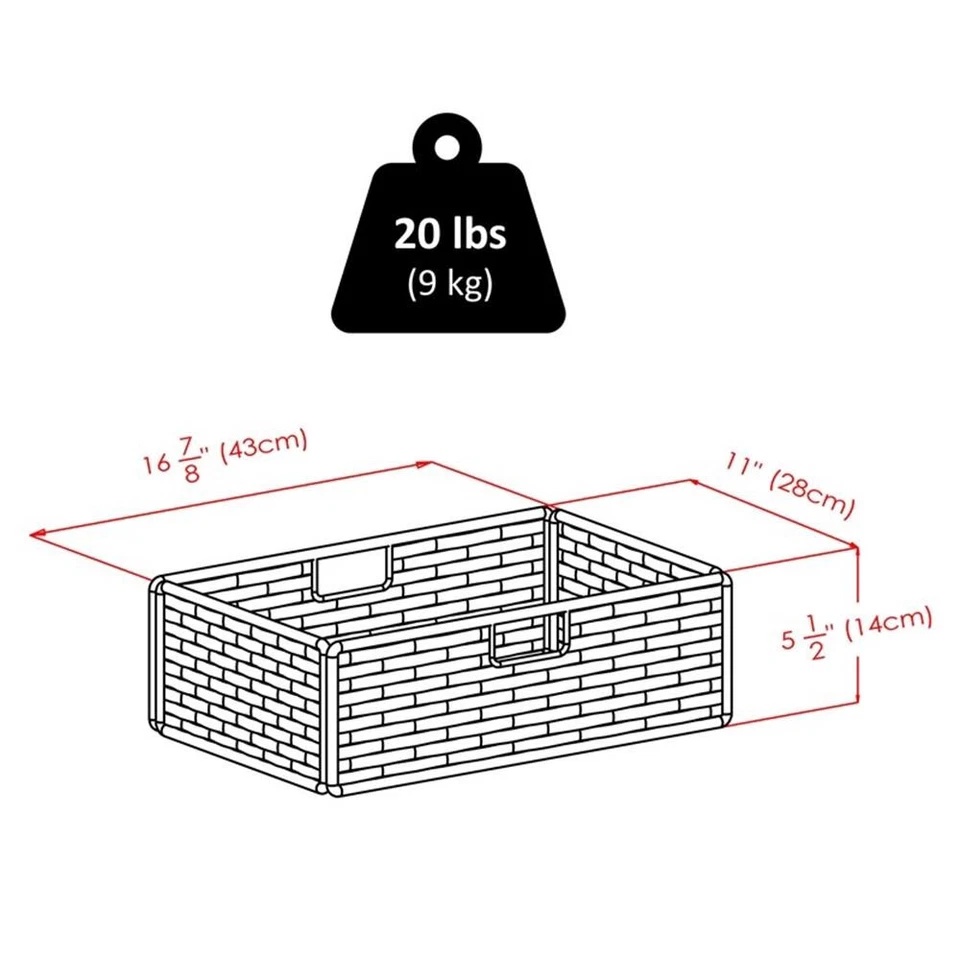 Winsome Colin Cushion Bench With Baskets Brown