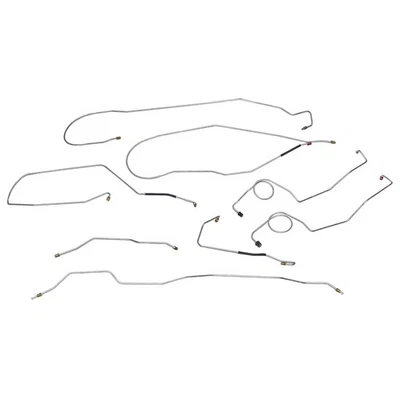 Комплект тормозной магистрали 2WD 1971 Ford Truck F100 с коротким кузовом силовой диск сталь - Изображение 1 из 4