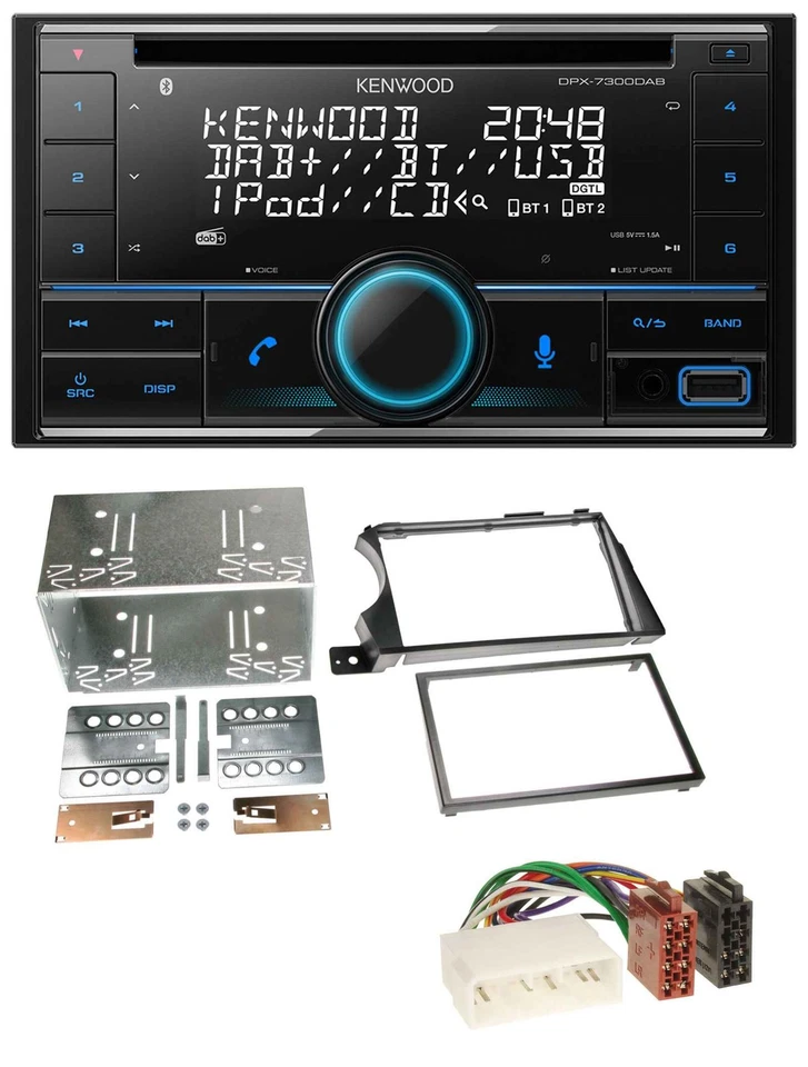 Kenwood CD 2DIN DAB USB MP3 Bluetooth Autoradio für SSangYong Actyon Kyron 2006- - Bild 1 von 4