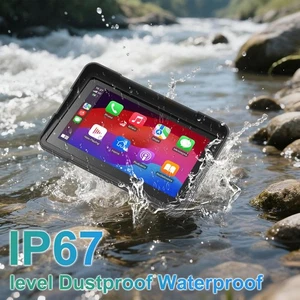 Navegación GPS Moto 7" CarPlay Android Auto IP67 Impermeable y Antigolpes - Imagen 1 de 9