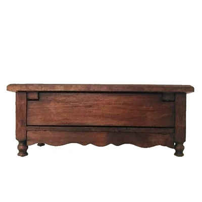 Artisan Handmade Miniature Dollhouse Secretary Desk Fold Out Wooden Vintage Mini - Image 1 of 4