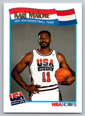1991 Hoops  Karl Malone 580 - Image 1 of 2