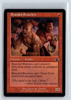 (2x) BRANDED BRAWLERS – MTG Magic the Gathering Card – Prophecy – Common - Image 1 of 4