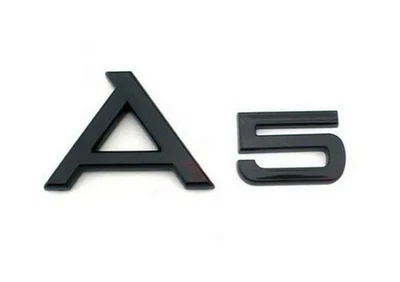 INSIGNIA AUDI A5 LETRAS TRASERAS PARA TAPA MALETERO, EMBLEMA, NEGRO BRILLANTE Foto 1 de 2