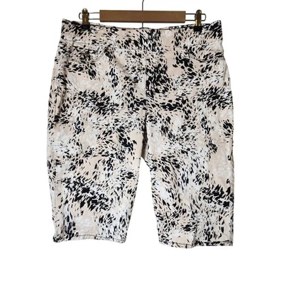 Bermudas de yoga con estampado animal melocotón tostado NINE WEST talla 14 Foto 1 de 4