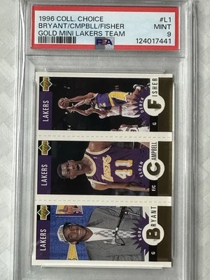 UD Collector's Choice 1996 - LA Lakers Gold Kobe Bryant, Fisher, Campbell (RC) Foto 1 de 3