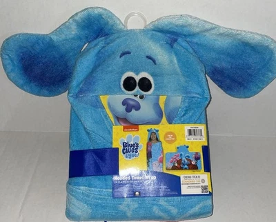 NUEVO Toalla de baño piscina con capucha Blues Clues 100 % algodón 50x24 silla de pensamiento magenta Foto 1 de 4