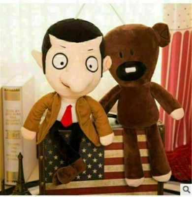 2PC/ 30CM Movie Mr Bean+Teddy Bear Soft Doll Stuffed Animal Plush Toy Kids Gift - image 1 of 4