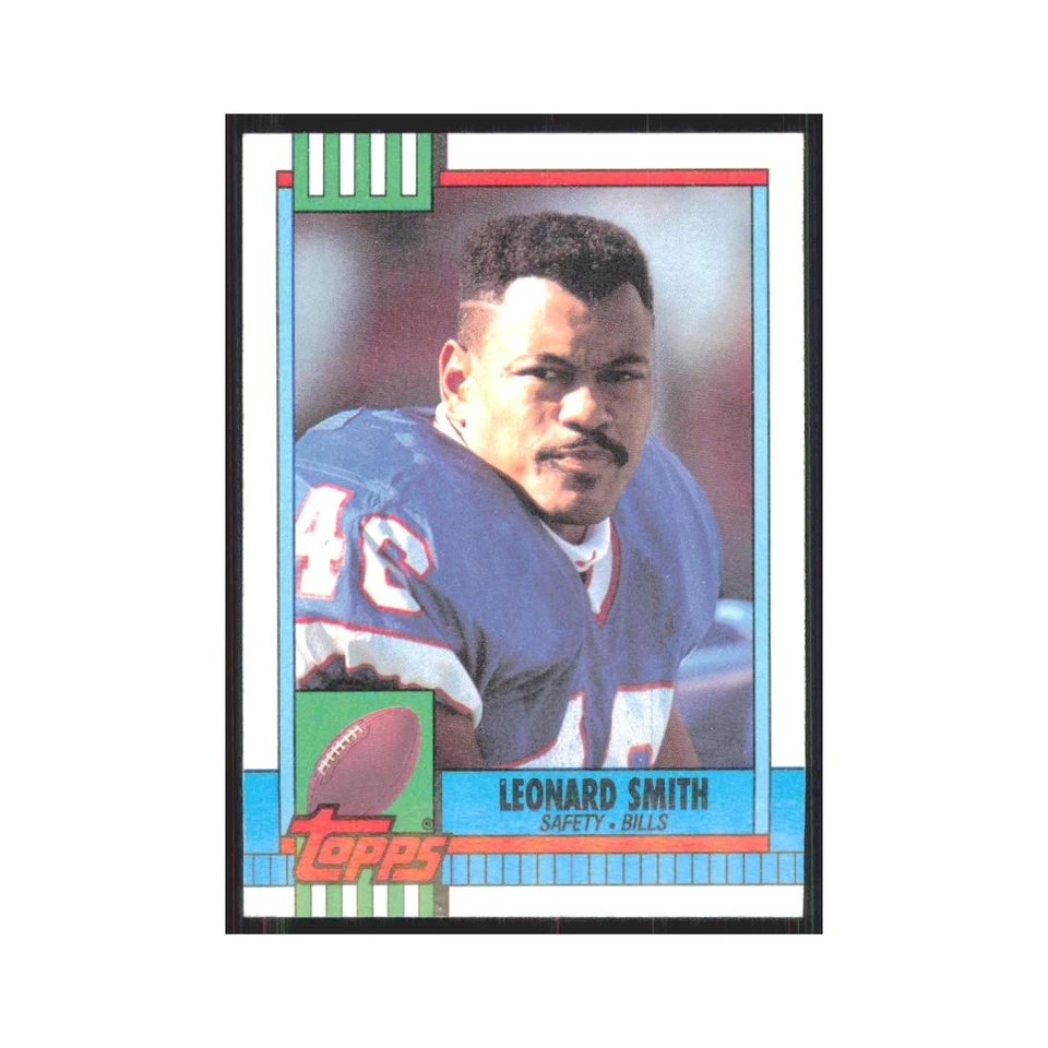 1990 Topps Leonard Smith Bills #194 - Image 1 of 3