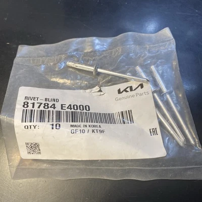 2017-2022 Kia Multipurpose Rivet  81784E4000  Genuine Kia parts (Qty: 4 pc lot) - Image 1 of 3