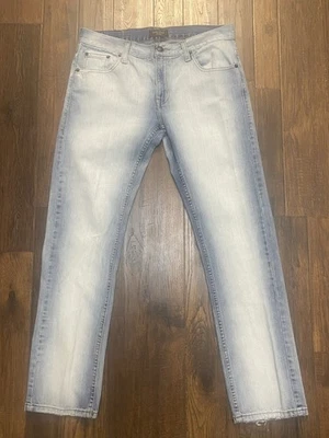 Adam Levine The Dean Jeans Mens 32x30 Light 2-Tone Wash Straight Slim Fit - Image 1 of 4