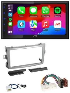 JVC Bluetooth 2DIN MP3 DAB USB Autoradio für Toyota Verso 2009-2018 silber - Bild 1 von 10