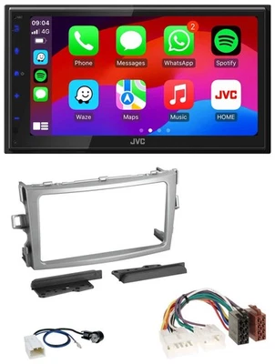 JVC Bluetooth 2DIN MP3 DAB USB Autoradio für Toyota Verso 2009-2018 silber - Bild 1 von 4