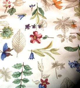 Longaberger 72” Round Tablecloth/Fabric-Botanical Fields Fabric-NEW-SHIPS FREE! - Picture 1 of 2
