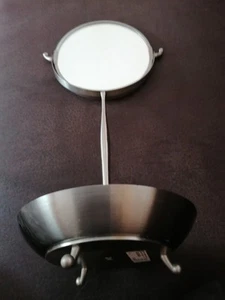 IKEA Kosmetikspiegel, Tischspiegel mit Ablage, rund, mit Vergrößerung, H 42 cm - Bild 1 von 5