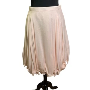 J. PETERMAN Skirt 6 Silk Ballerina Wired Ruffle Layered Hem Hidden Zipper NWOT - Picture 1 of 13