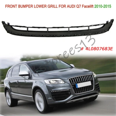 Front Lower Center Bumper Bar Grille Grill 4L0807683E For Audi Q7 Facelift 10-15 Foto 1 de 4