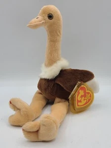 1997 TY Beanie Baby Strech der Strauß 11 Zoll Plüschtier Stofftier Spielzeug - Bild 1 von 11