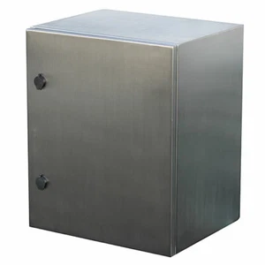 Edelstahlgehäuse für Schaltschrank Steuerungsbau 600x600x250mm (BxHxT) 4075.1581 - Bild 1 von 2