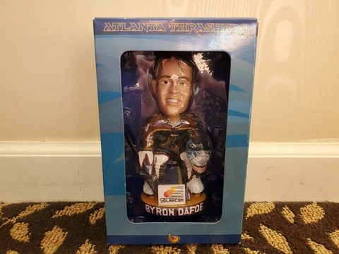 Byron Dafoe ~ 2002 ATLANTA THRASHERS Bobblehead Bobble Dreams Game Giveaway Cover