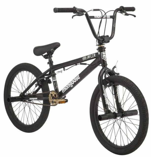 Mongoose Brawler 20 inch BMX Bike - Black