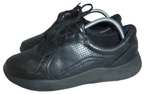 ZAPATILLAS CON CORDONES CLARKS CUSHION PLUS HOMBRE CUERO NEGRO TALLA UK 8 EU 42 US 9 EN MUY BUENA CONDICIÓN - Imagen 1 de 23