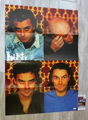GAVIN ROSSDALE SIGNED BUSH RAZORBLADE SUITCASE POSTER AUTOGRAPHED BAND RARE +COA Cover