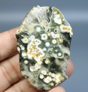 Natural Ocean Jasper Agate Eye Quartz Crystal Stone Slice Mineral Specimen - Picture 1 of 12