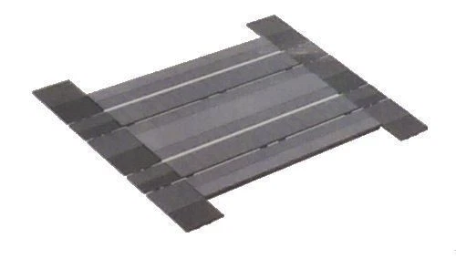 Cama de carretera OO/HO moderna nivel cossing individual en doble vía testamentos SSM319 Foto 1 de 1