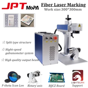30W/60W/100W JPT M7 Mopa Fiber Laser Marking Machine Support Lightburn BJJCZ US - Picture 1 of 18