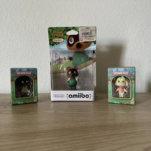 New Animal Crossing Lot Tom Nook Amiibo and Ban Dai Friends Isabella & Tom Nook - Picture 1 of 10