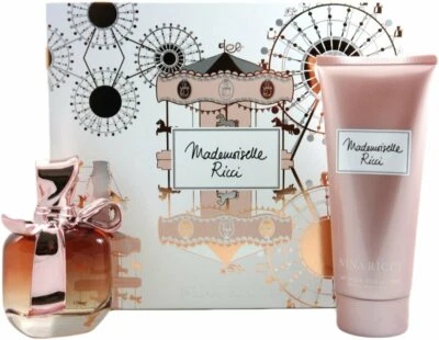 Mademoiselle Ricci POR Nina Ricci 2,7 oz. EDP SPRAY + 6,8 oz. Loção. Para Mulheres RARO - Imagem 1 de 3
