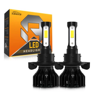 Faros LED bombillas haz alto y bajo para Ford E-350 E-450 Super Duty 2008-2019 H13 Foto 1 de 4