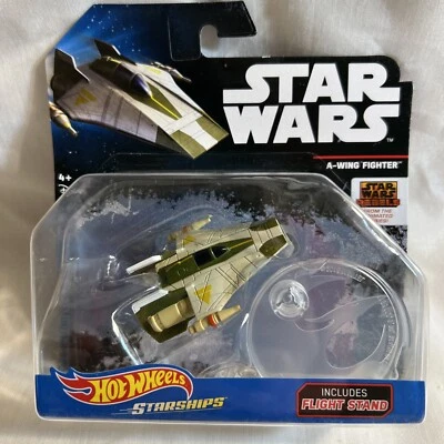 Star Wars Hot Wheels Starships A-Wing Fighter New In Package - Image 1 of 3