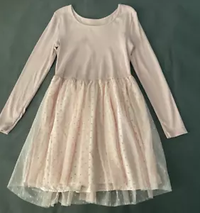 GAP Pink Cotton Knit Top and Tulle Skirt Girl's Dress Size 14-16 XXL NWT - Picture 1 of 8
