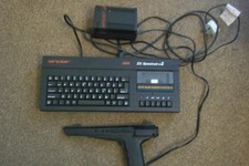 Sinclair 128K ZX Spectrum +2 Black Computer. with power Box & Gun. 
