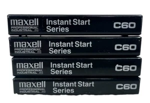 Cassette Maxell Professional Industrial Communicator Serie C60 - Confezione da 4 SIGILLATE - Foto 1 di 3
