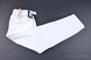 NWT - SAINT BARTH White 100% LINEN Luxury Drawstring Casual Pants - 4XL XXXXL - Picture 1 of 7