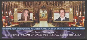 Isle of Man 2011 Wedding of Prince William & Catherine Mini Sheet MNH $2.50 - Picture 1 of 1
