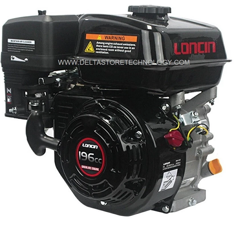 MOTORE A SCOPPIO LONCIN 4T 196cc 6,5 HP albero cilindrico 19,05 mm tipo GX200 - Immagine 1 di 4
