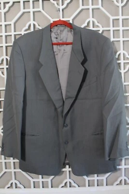 Giorgio Armani Mani Blazer Mens 44R Gray Italy Made Wool Jacket 2 Button - Image 1 of 4