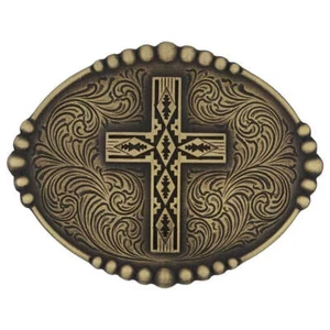 Hebilla de cinturón A1026P Montana Silversmiths Faith of the Southwest Attitude - Imagen 1 de 1