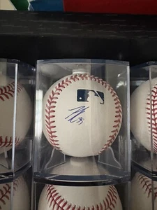 James Karinchak signiert Rawlings Offical MLB Ball Guardians authentischer Logoman - Bild 1 von 2