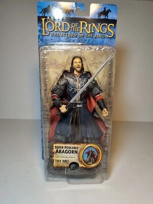 2005 Lord of the Rings ARAGORN - Super Poseable The Return of the King - New - image 1 of 4
