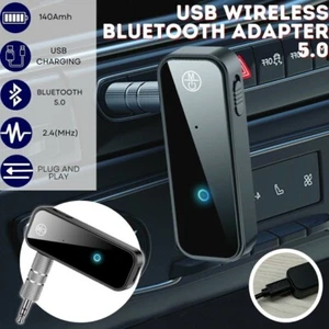 Auto Wireless Bluetooth 5.0 Empfänger 3.5mm Aux Adapter Freisprechanlage ,DHL - Afbeelding 1 van 17