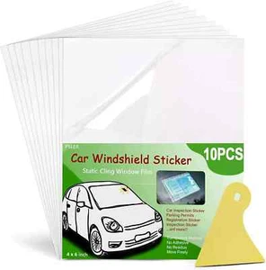 Clear Windshield Sticker Applicator Static Cling Window Film for Cars 10PCS NEW - Picture 1 of 3