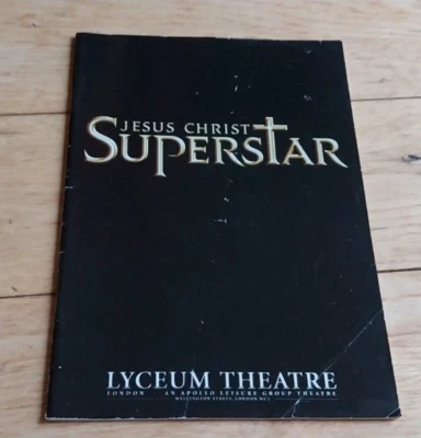JESUS CHRIST SUPERSTAR : Theatre Programme - Lyceum Theatre      1990s - Image 1 of 4