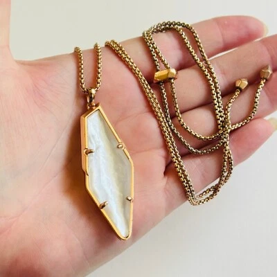 Ожерелье Kendra Scott KS Lilith опалит цепочка из розового золота дизайнерское высокое качество 34 дюйма L - Изображение 1 из 4