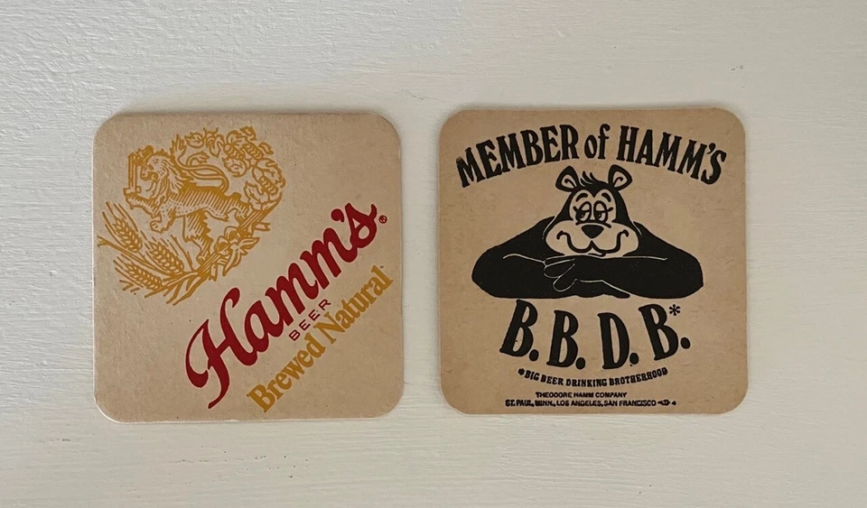 4 X Posavasos de Cerveza Hamm's Doble Cara Nuevo De Colección Deadstock Minnesota Twins Años 70 Foto 1 de 1