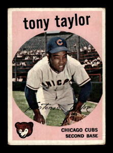 1959 Topps Venezuelan Baseball #62 Tony Taylor Very Good CREASED Chicago Cubs